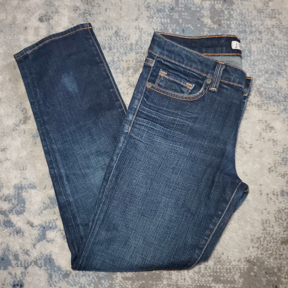 J Brand Blue Denim Cropped Ankle Jeans Size 27